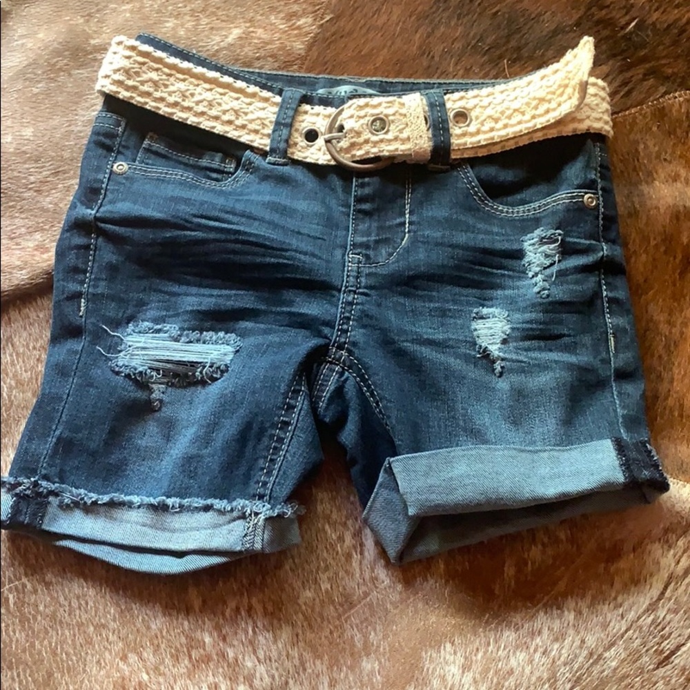 Distressed shorts